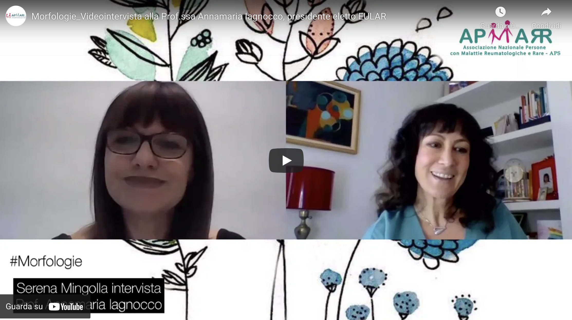 #Morfologie | Video Intervista alla Prof.ssa Iagnocco, presidente eletto EULAR