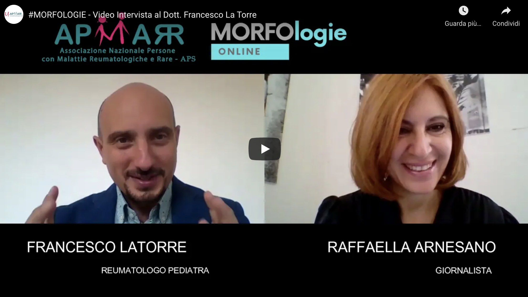 #Morfologie | Video Intervista al Dott. Francesco La Torre