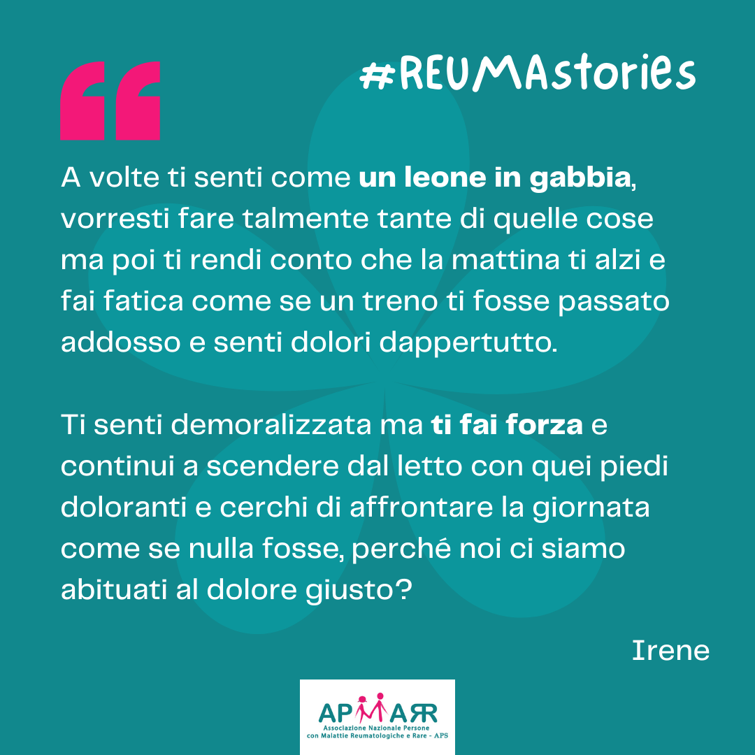 REUMAstories, la testimonianza di Irene