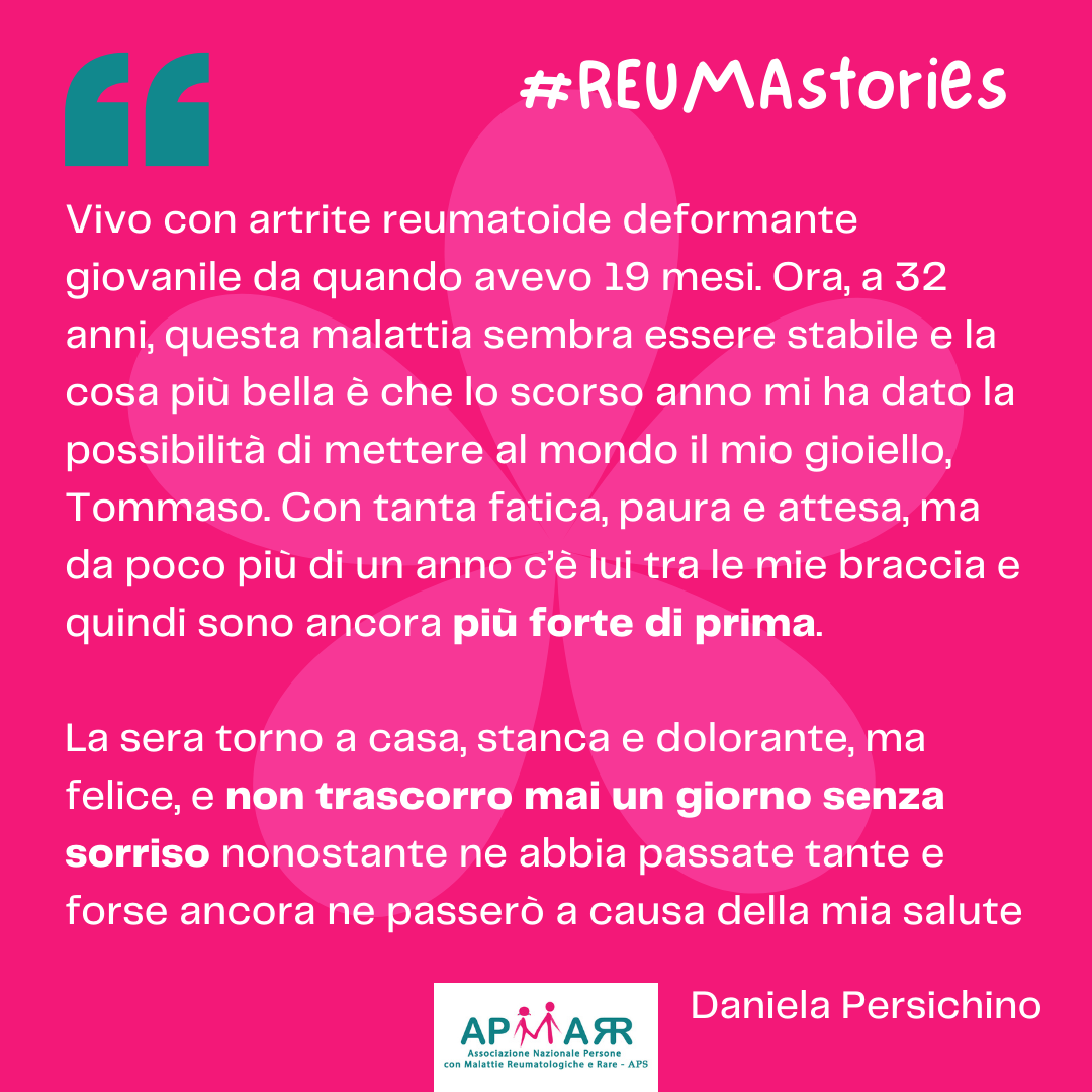 REUMAstories, Daniela racconta la sua esperienza con l’artrite reumatoide giovanile