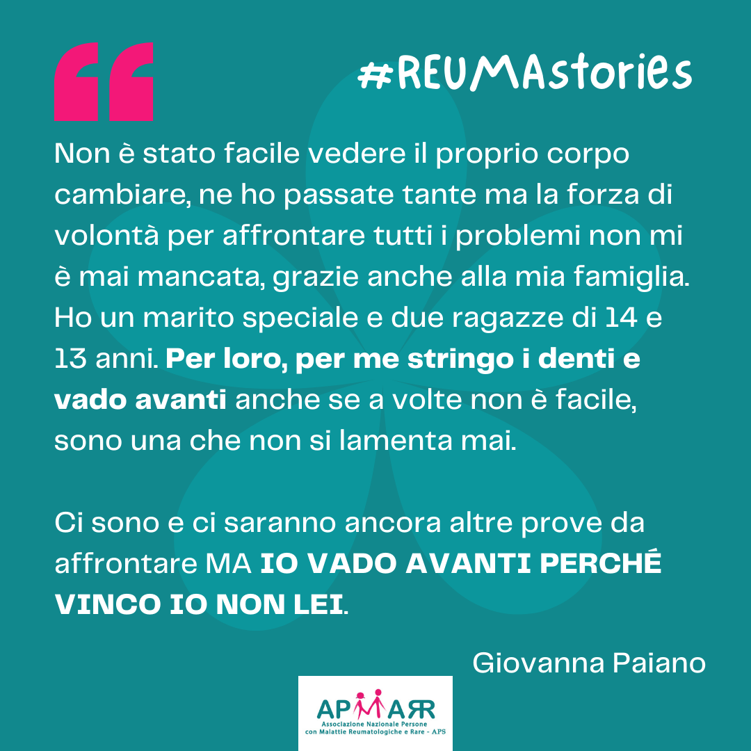 REUMAstories, la testimonianza di Giovanna che dall’età di 16 anni convive con l’artrite idiopatica giovanile