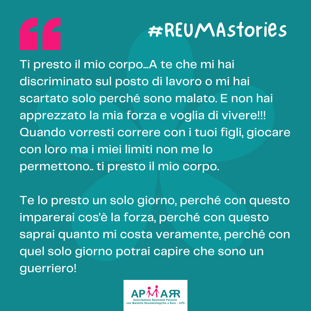 REUMAstories, Angelo racconta la sua storia con la spondilite anchilosante