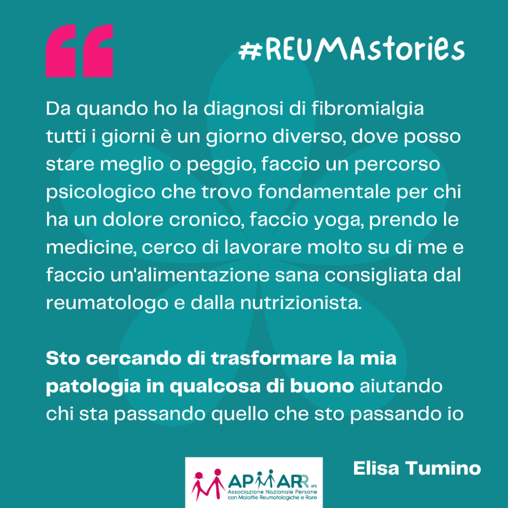 testimonianza Elisa Tumino rubrica Reumastories