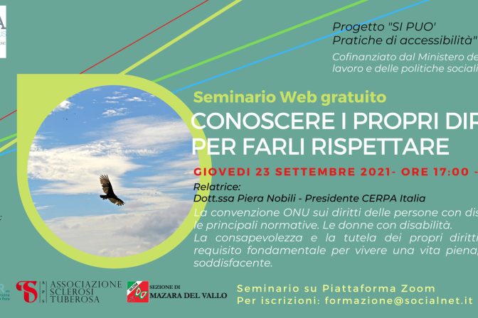 Seminario Web gratuito “Conoscere i propri diritti per farli rispettare”