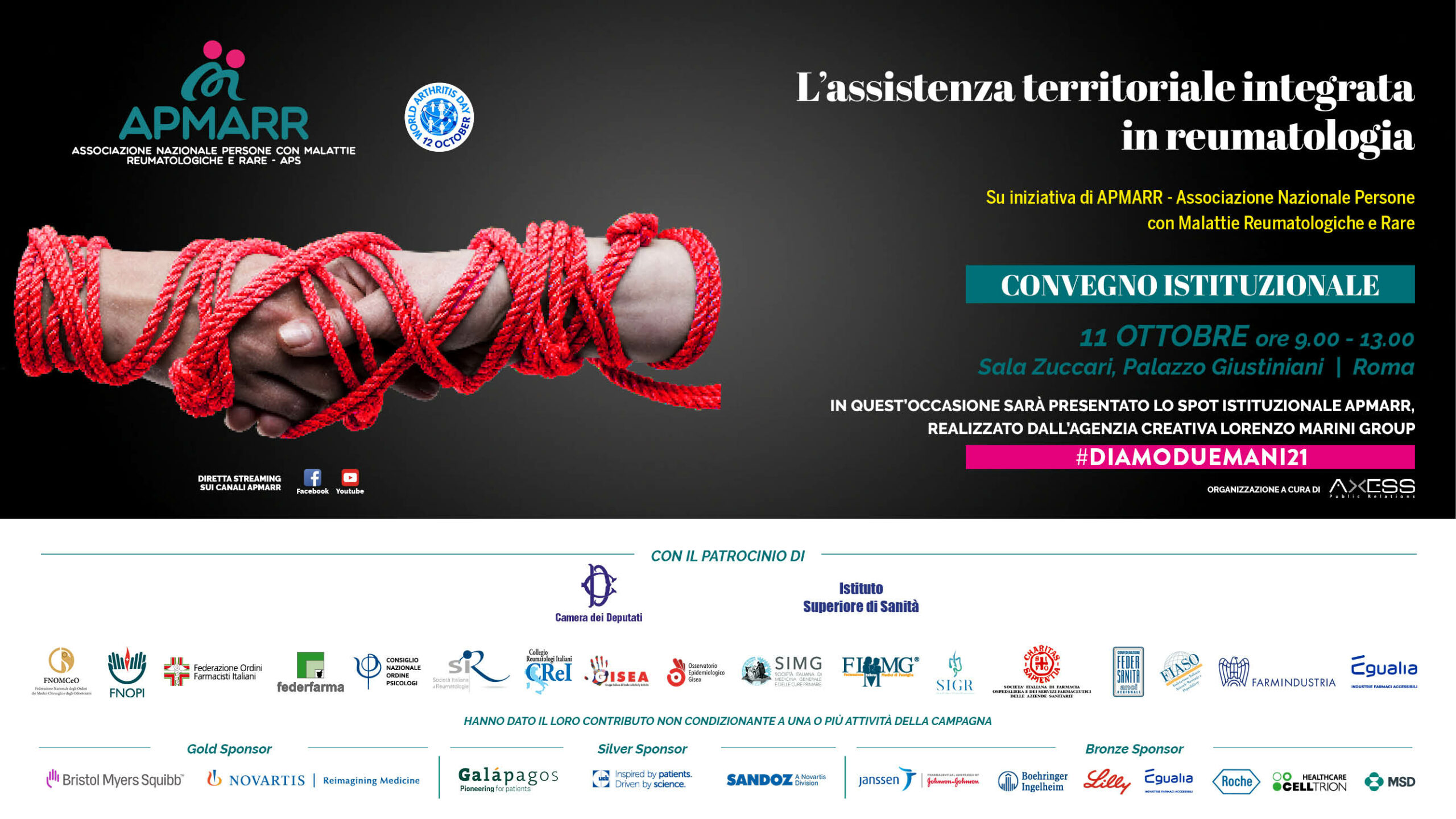 REUMATOLOGIA, CELANO (APMARR): UNA PERSONA SU DUE NON HA ASSISTENZA SUL TERRITORIO