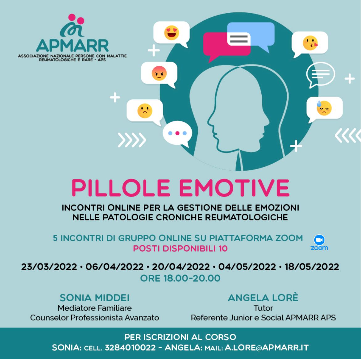 Patologie reumatologiche e gestione delle emozioni, al via il progetto Pillole Emotive