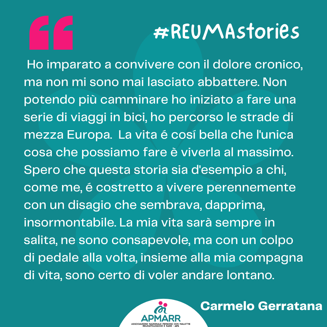 REUMAstories, Carmelo racconta la sua storia con la spondilite anchilosante