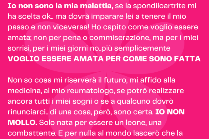REUMAstories, Donatella racconta la sua storia con la spondiloartrite assiale e periferica
