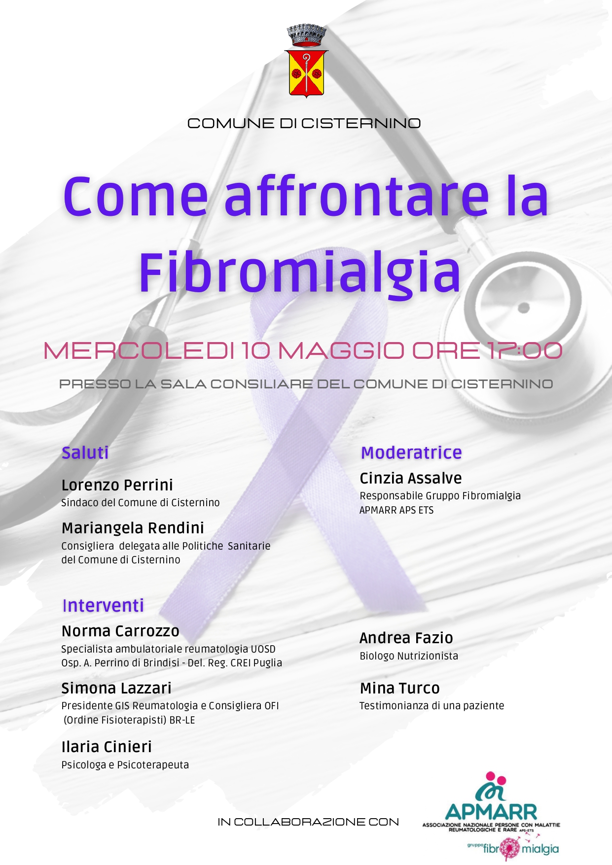 Come affrontare la fibromialgia, Cisternino, 10 maggio 2023