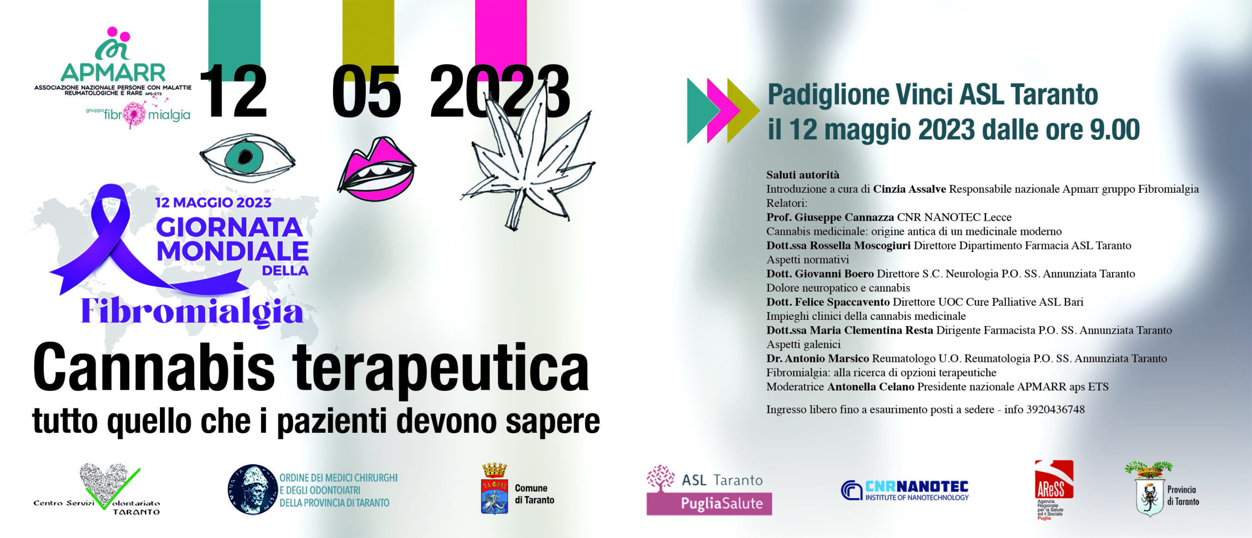 Incontro informativo “Cannabis terapeutica – tutto quello che i pazienti devono sapere” – 12.10.2023