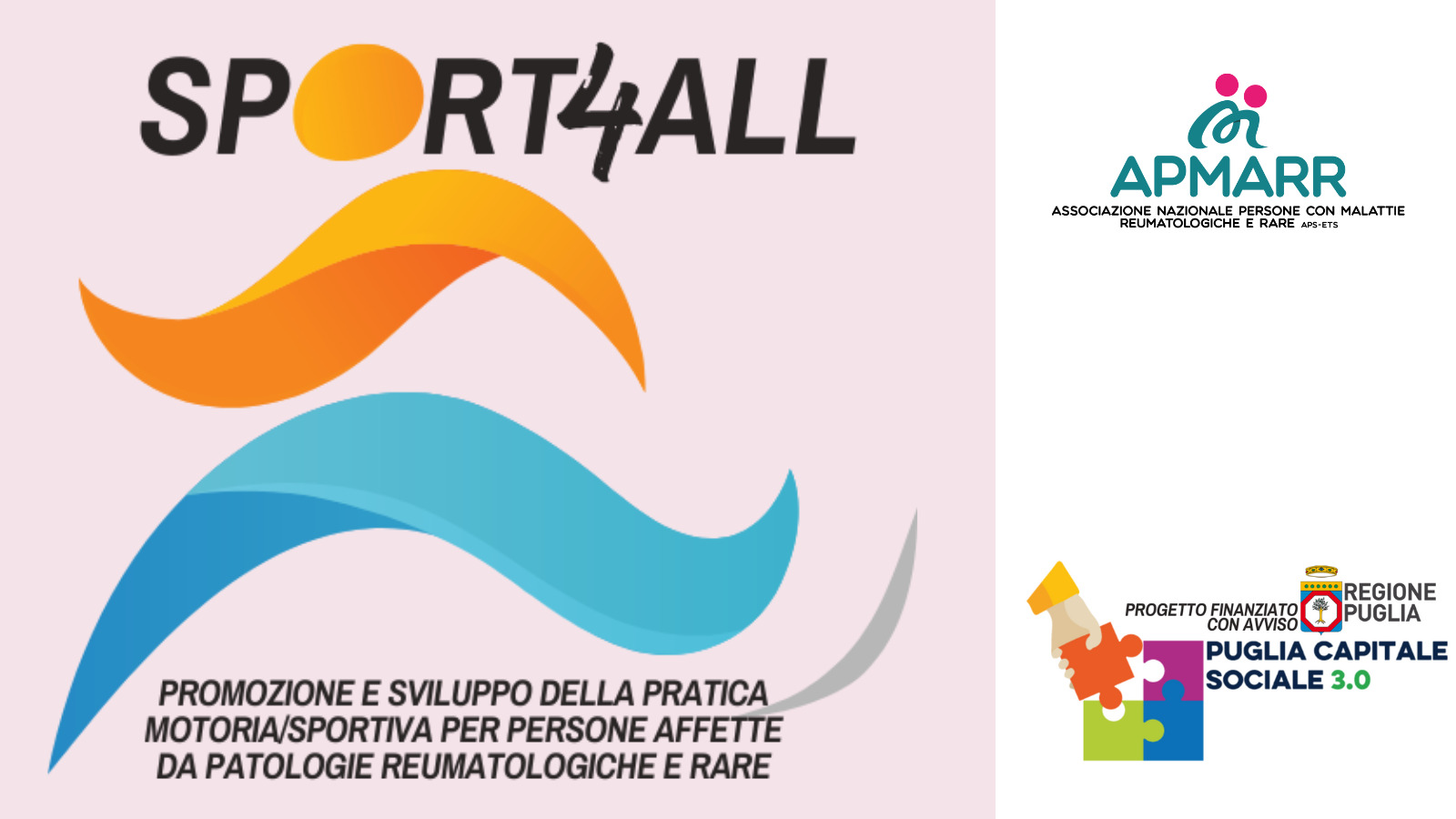 Sport4ALL, il progetto APMARR per la promozione e lo sviluppo della pratica motoria/sportiva nelle persone affette da patologie reumatologiche e rare