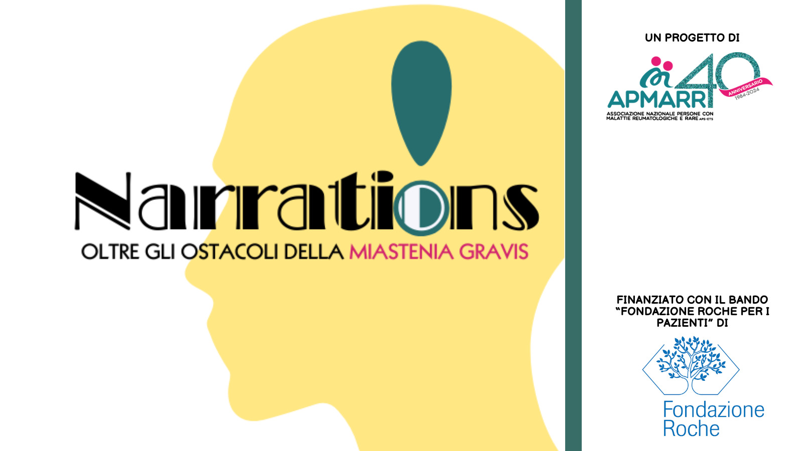 Avviato NARRATIONS, il progetto di APMARR per persone affette da Miastenia Gravis