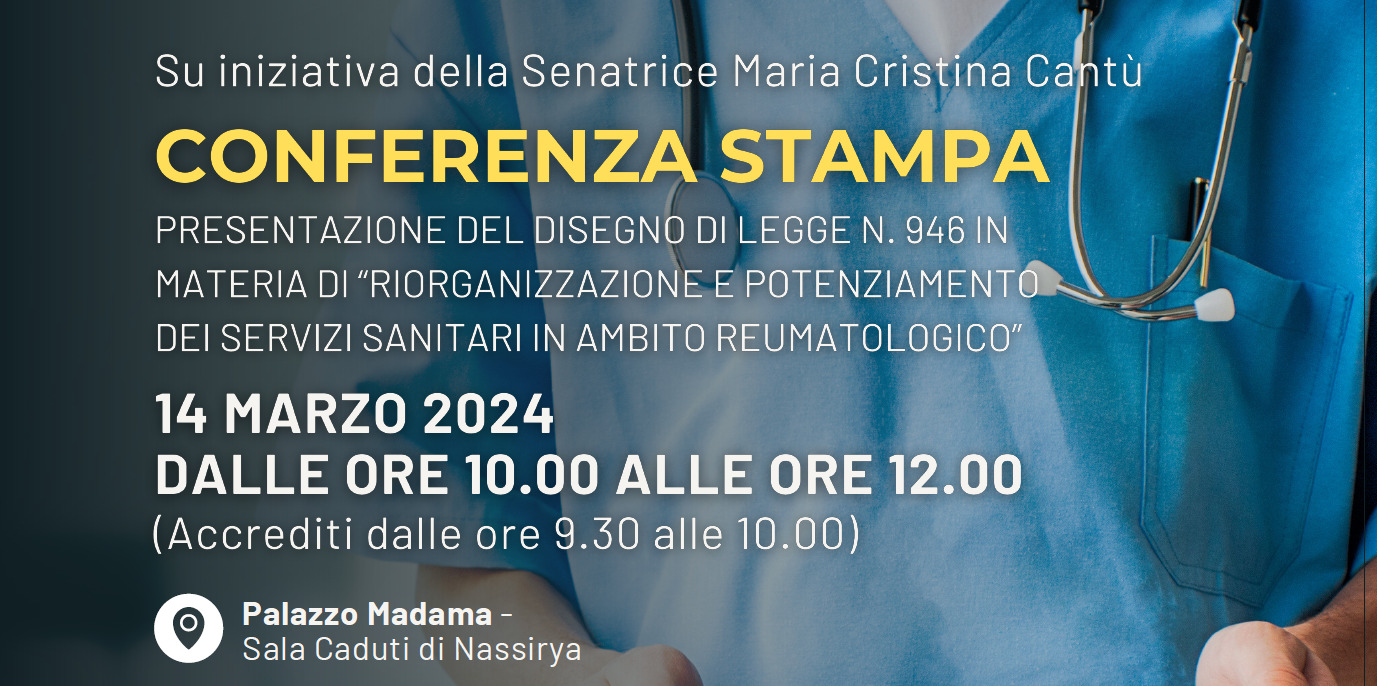 Conferenza stampa di presentazione DDL 946 promosso dalla Senatrice Maria Cristina Cantù