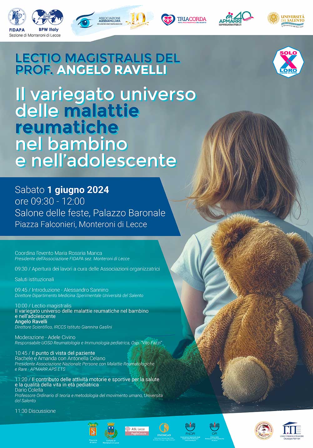 Malattie reumatiche del bambino e dell’adolescente, Lectio Magistralis del Professor Ravelli