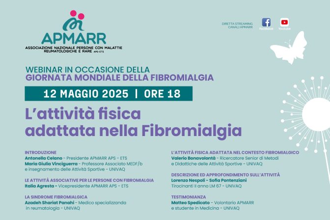Webinar “L’attività fisica adattata nella fibromialgia” – 12.05.2025