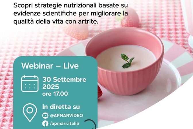 Alimentazione in Artite Reumatoide e Psoriasica