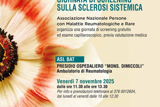 BAT Giornata di screening sclerosi sistemica – 07.11.2025