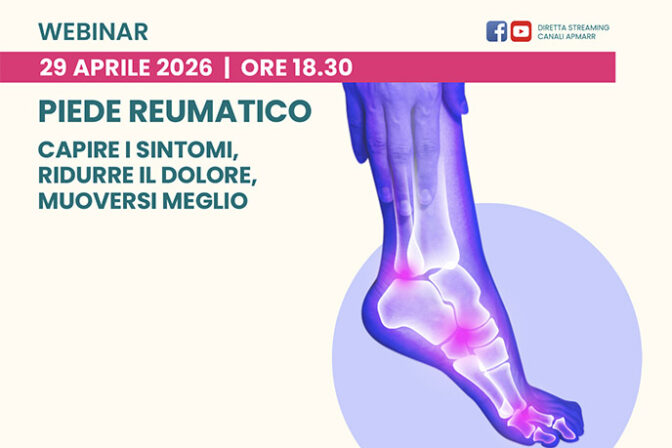 Webinar – Il Piede reumatico – 29.04.2026