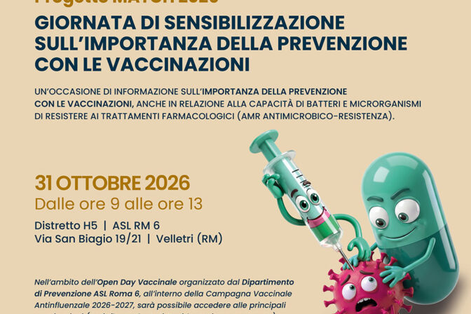 Velletri – Open Day Vaccinale organizzato dal Dipartimento  di Prevenzione ASL Roma 6